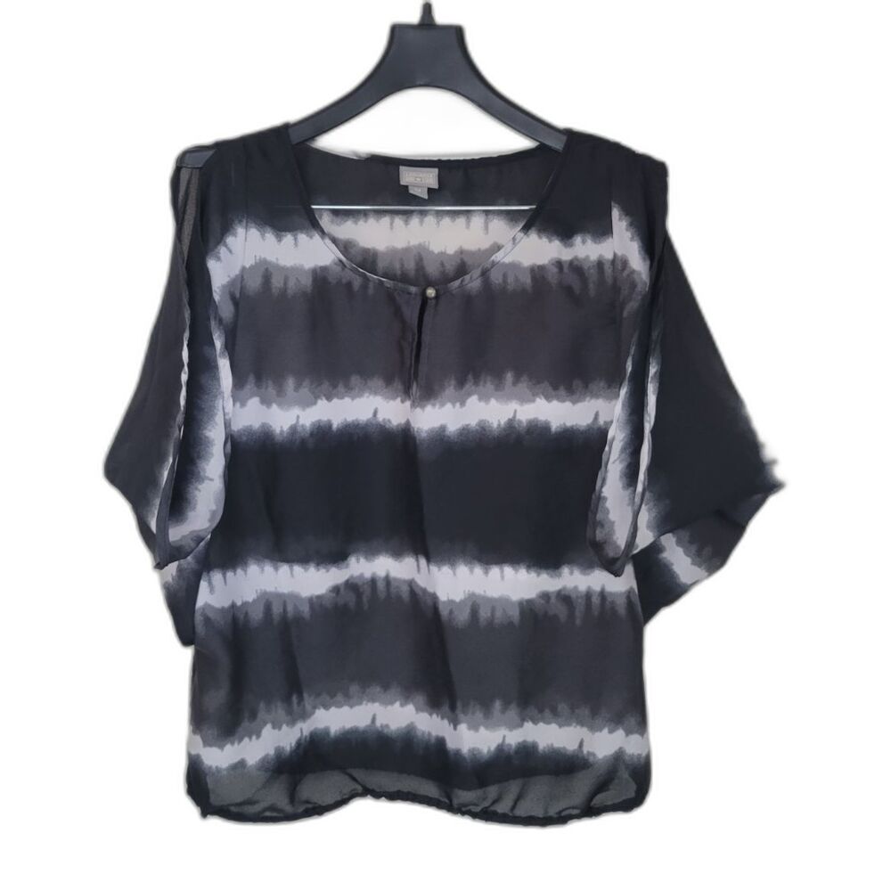 Converse Keyhole Black and White Tie Dye Shirt